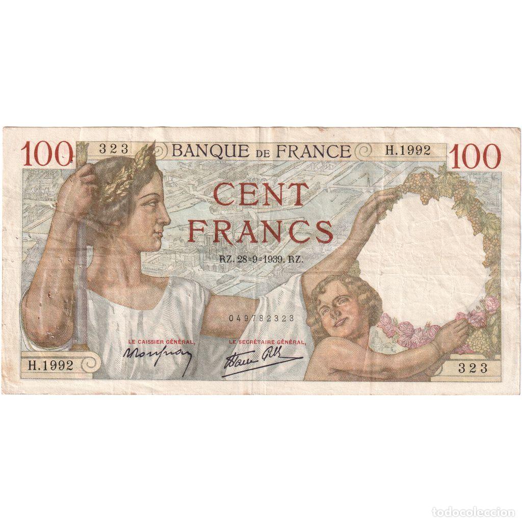 Notas Internacionais: [#1185403] Francia, 100 Francs, Sully, 1939-09-28, H.1992, BC