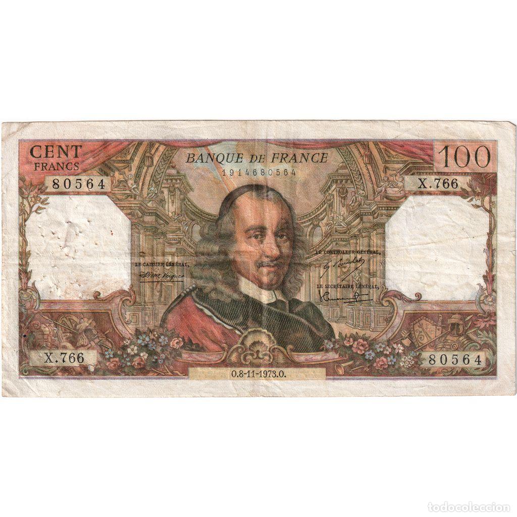 Notas Internacionais: [#1185410] Francia, 100 Francs, Corneille, 1973-11-08, X.766, RC+