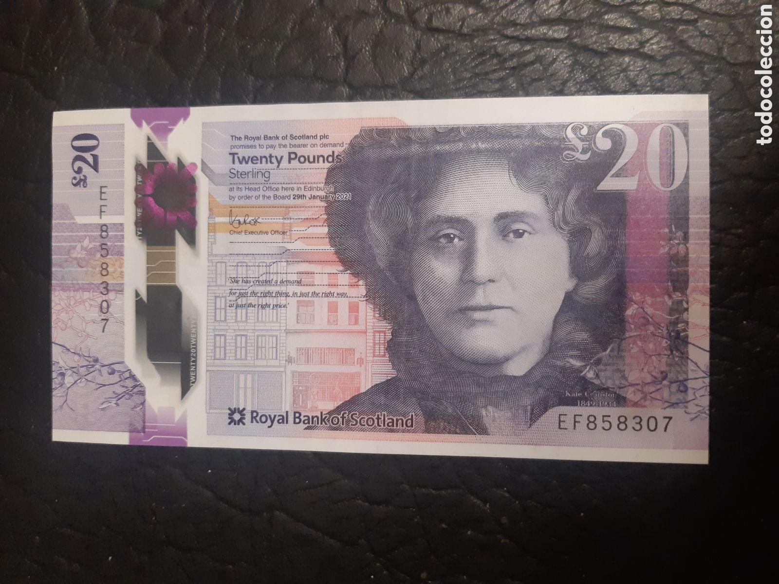 Billetes extranjeros: Billete Escocia Royal Bank 20 libras poco circulado