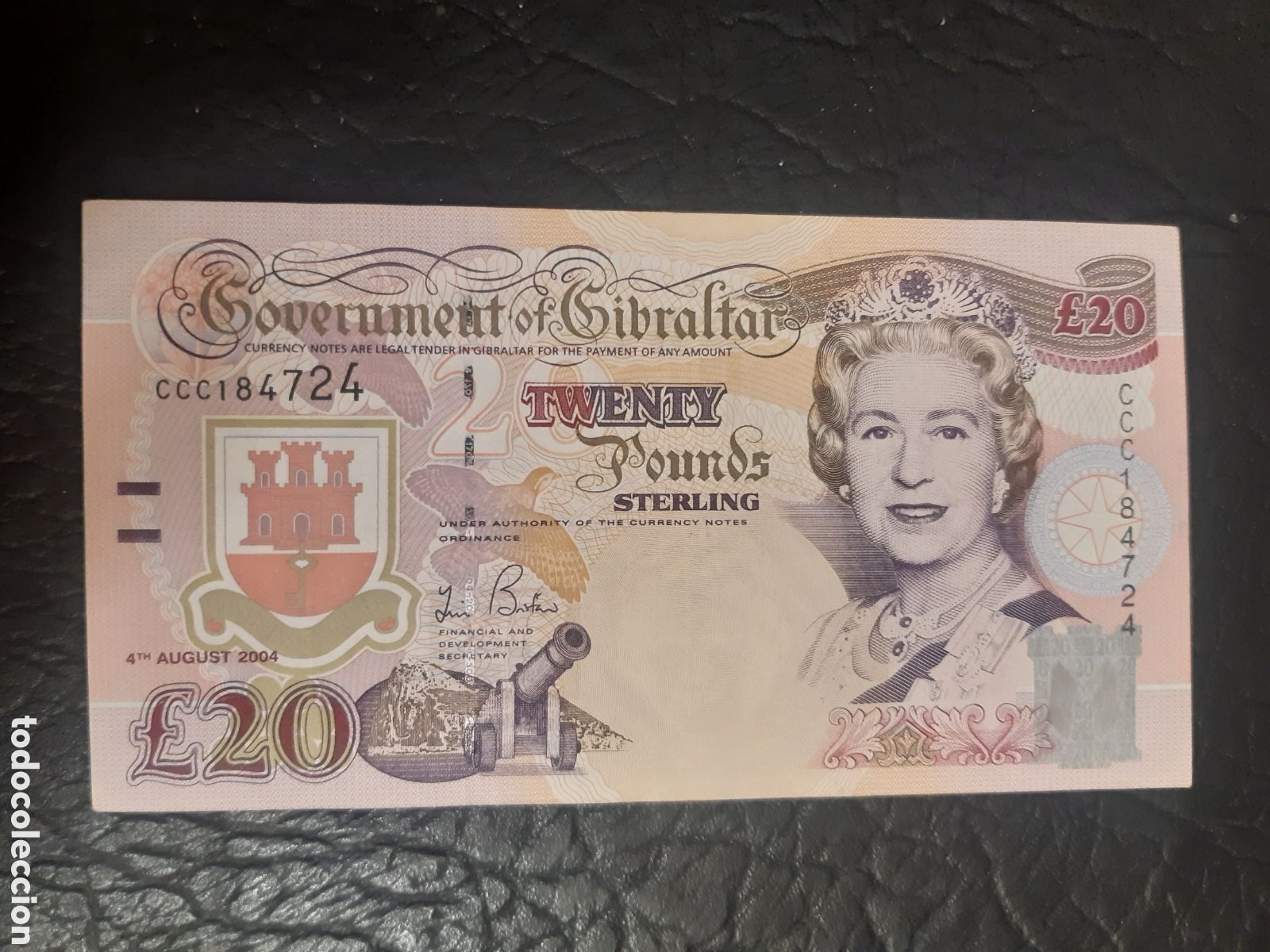 Billetes extranjeros: Billete Gibraltar 20 libras muy poco circulado