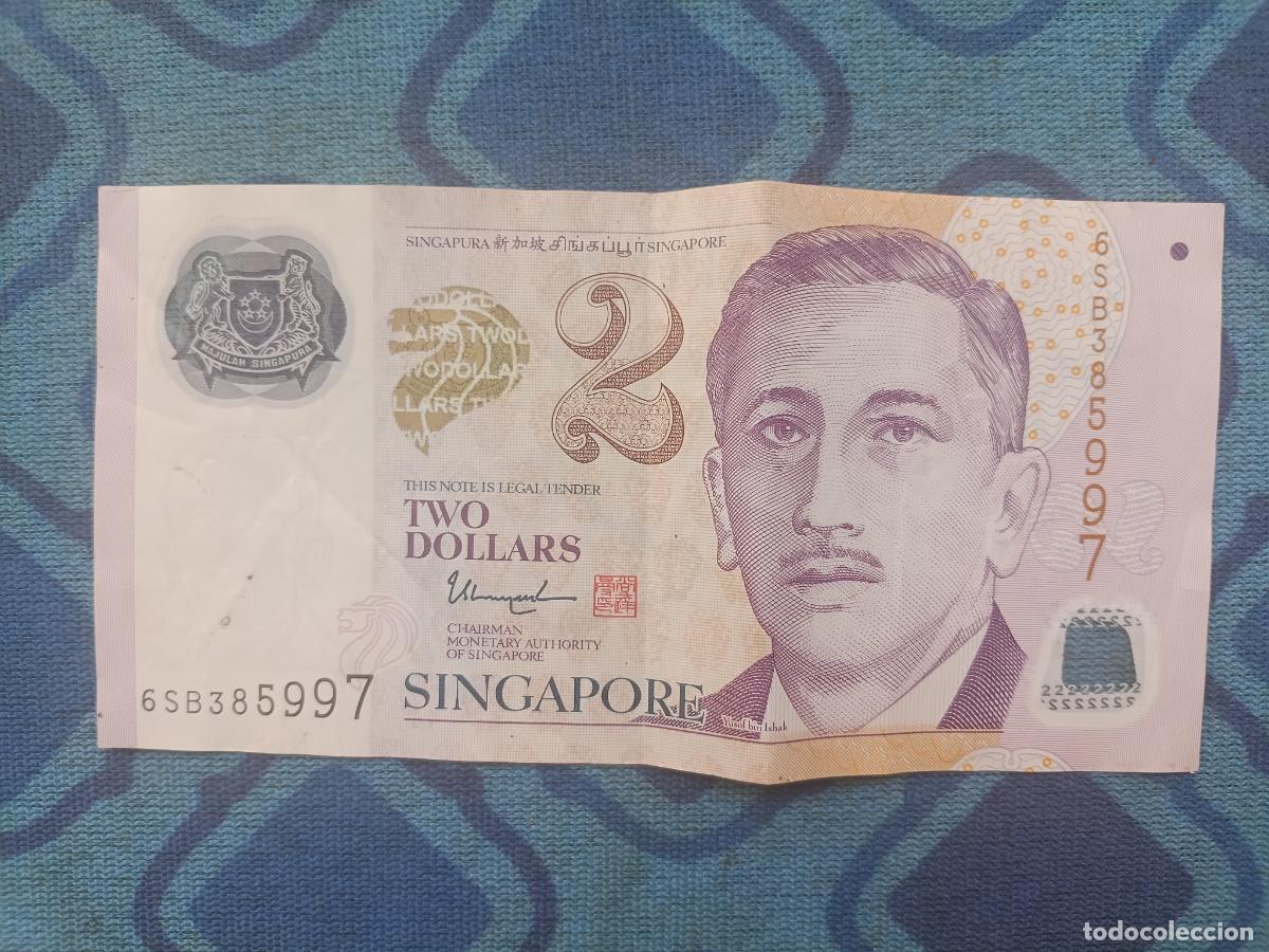 Billetes extranjeros: Singapore Singapur 2 Dollars 2006 polymer