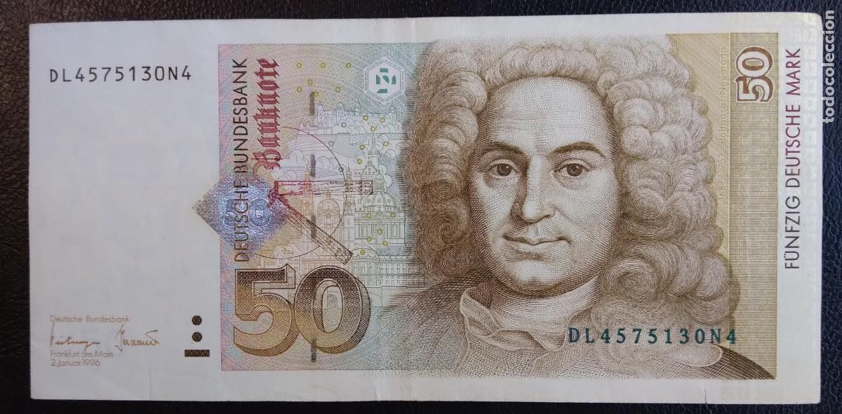 Billetes extranjeros: ALEMANIA *1996* 50 MARK