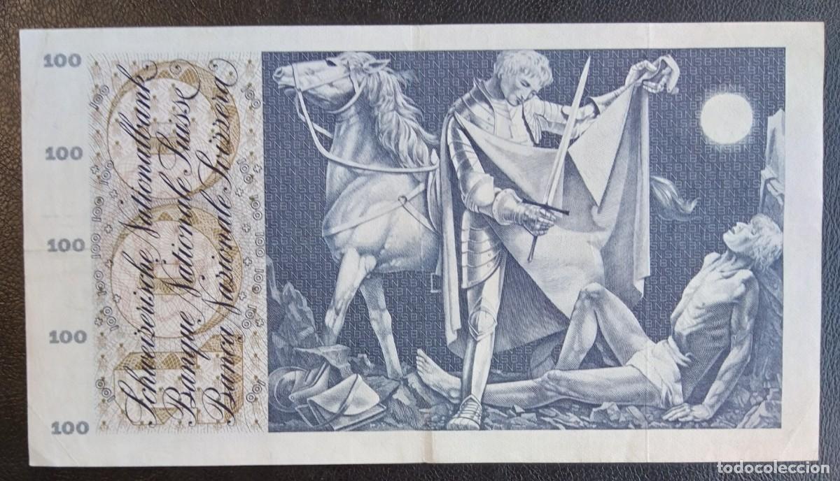 Billetes extranjeros: SUIZA*1972 * 100 FRANCS MBC - Foto 2