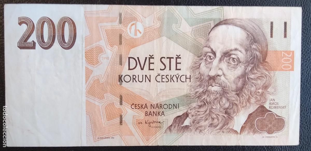 Billetes extranjeros: CHECOSLOVAQUIA 1993 * 200 KORUN