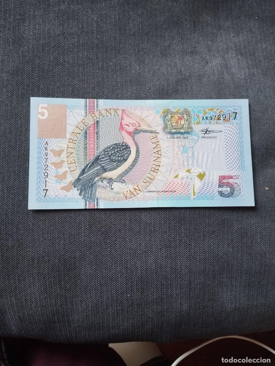 Billetes extranjeros: BILLETE DE 5 GULDEN SC DE SURINAM - VER LAS FOTOS MIRAR TODOS MIS LOTES DE BILLETES