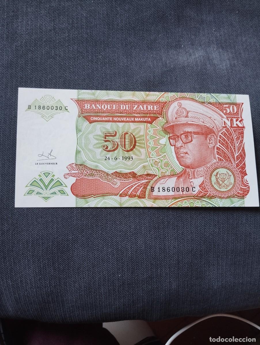 Billetes extranjeros: BILLETE DE 50 MAKUTA SC DE ZAIRE A&Ntilde;O 1993 - VER LAS FOTOS MIRAR TODOS MIS LOTES DE BILLETES
