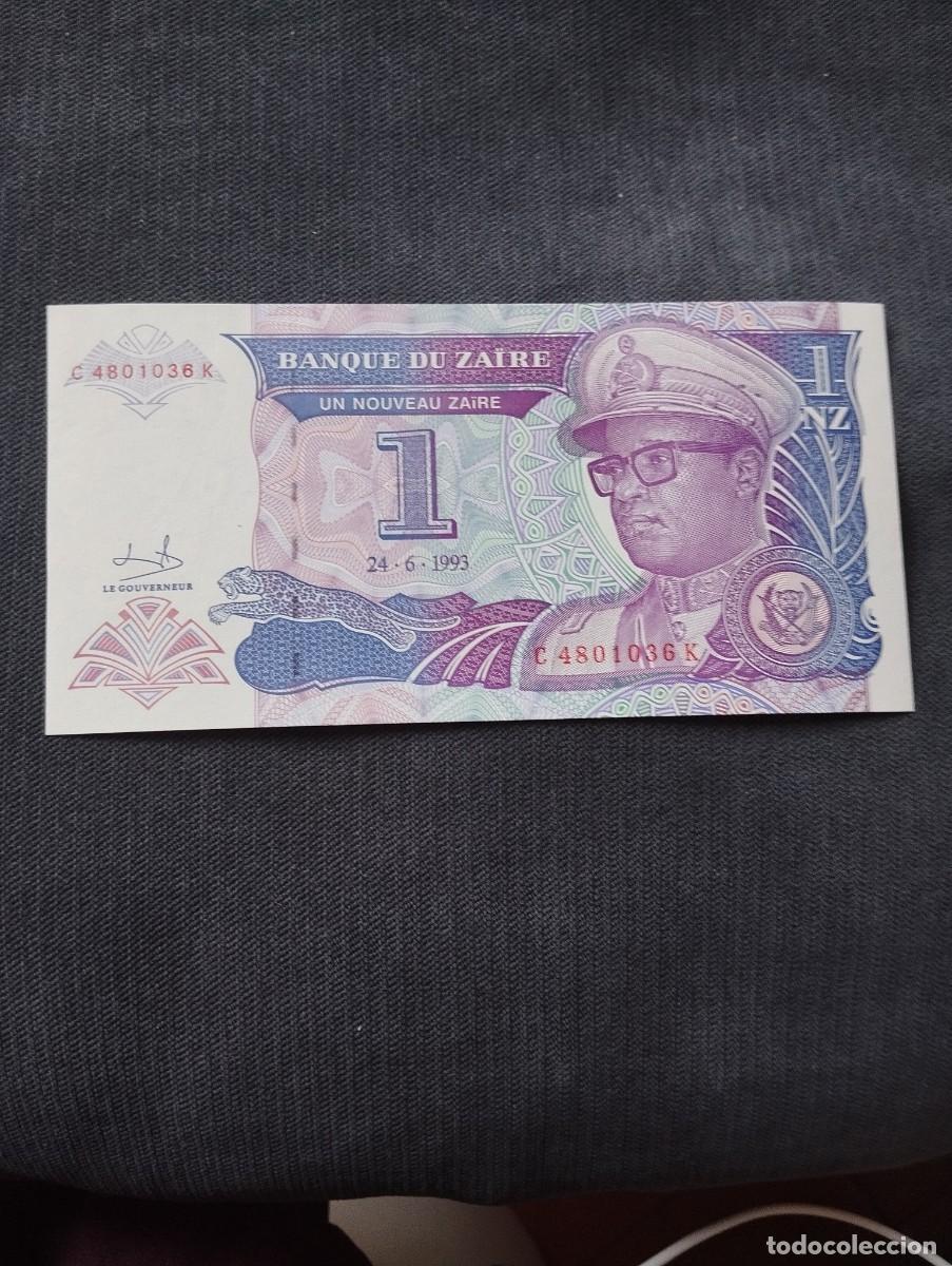 Billetes extranjeros: BILLETE DE 1 ZAIRE SC DE ZAIRE A&Ntilde;O 1993 - VER LAS FOTOS MIRAR TODOS MIS LOTES DE BILLETES