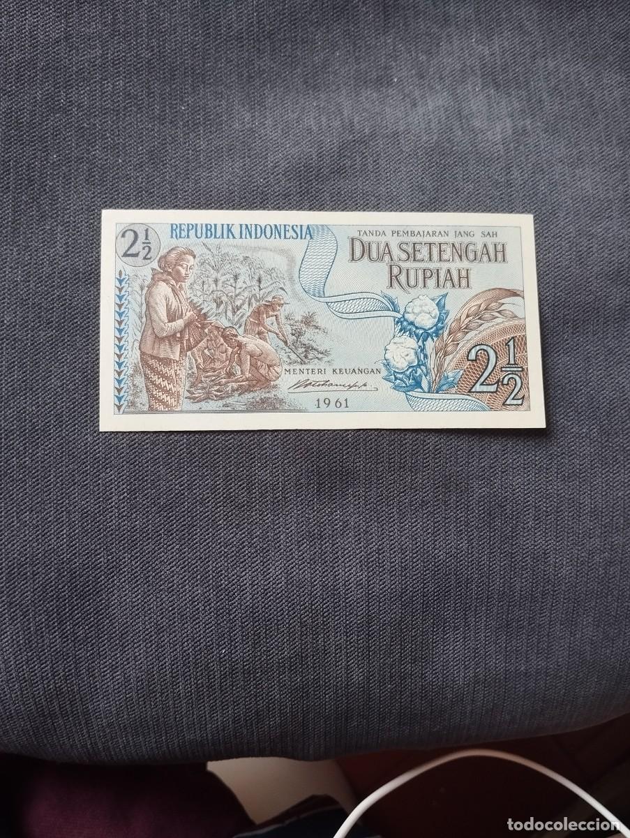 Billetes extranjeros: BILLETE DE 2 1/2 RUPIA SC DE INDONESIA A&Ntilde;O 1961 - VER LAS FOTOS MIRAR TODOS MIS LOTES DE BILLETES