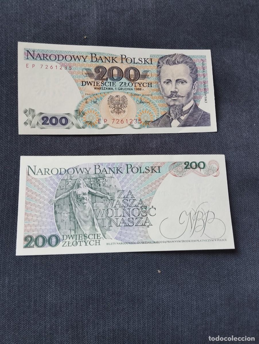 Billetes extranjeros: BILLETE DE 200 ZLOTYCH SC DE POLONIA A&Ntilde;O 1988 - VER LAS FOTOS MIRAR TODOS MIS LOTES DE BILLETES