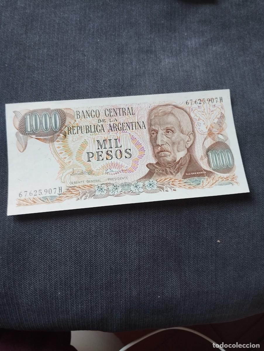 Billetes extranjeros: BILLETE DE 1000 PESOS SC DE ARGENTINA - VER LAS FOTOS MIRAR TODOS MIS LOTES DE BILLETES