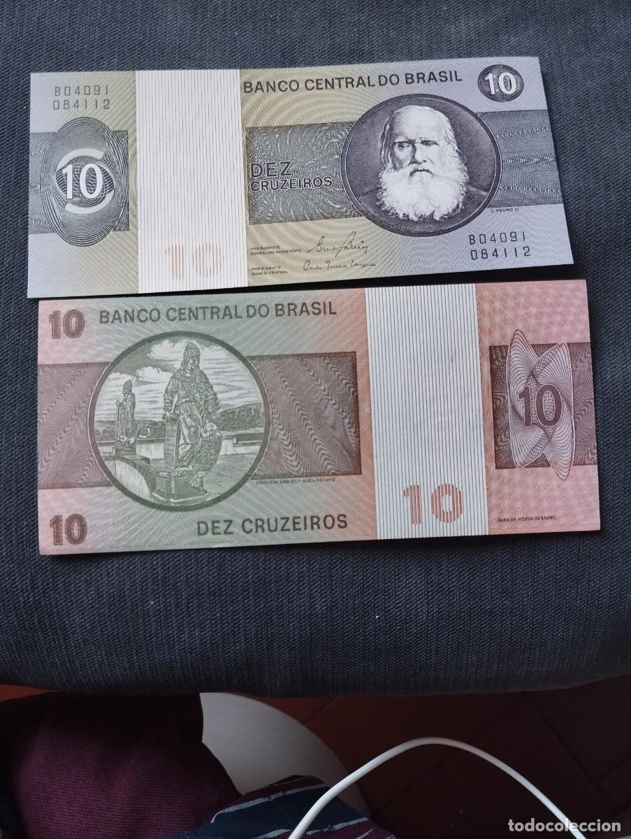 Billetes extranjeros: BILLETE DE 10 CRUZEIROS SC DE BRASIL - VER LAS FOTOS MIRAR TODOS MIS LOTES DE BILLETES