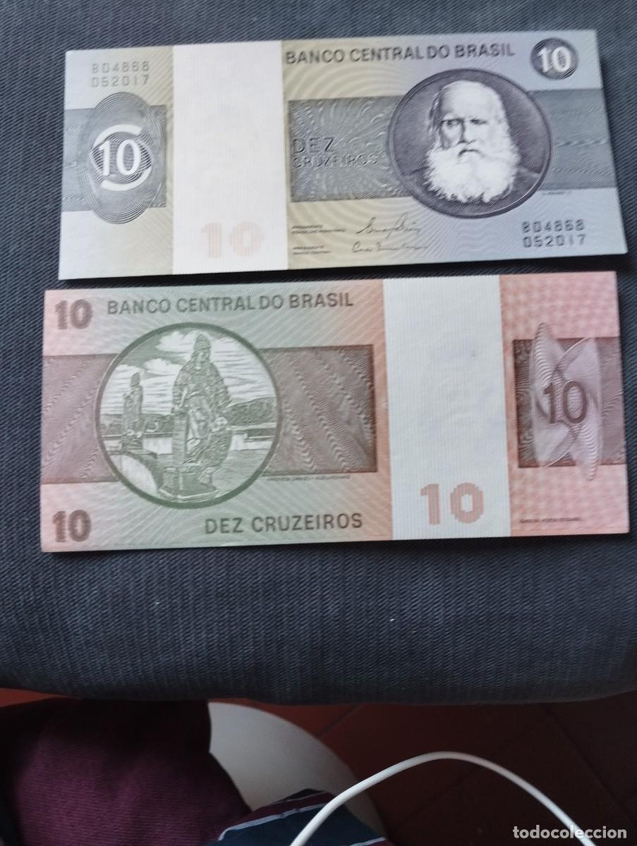Billetes extranjeros: BILLETE DE 10 CRUZEIROS SC DE BRASIL - VER LAS FOTOS MIRAR TODOS MIS LOTES DE BILLETES