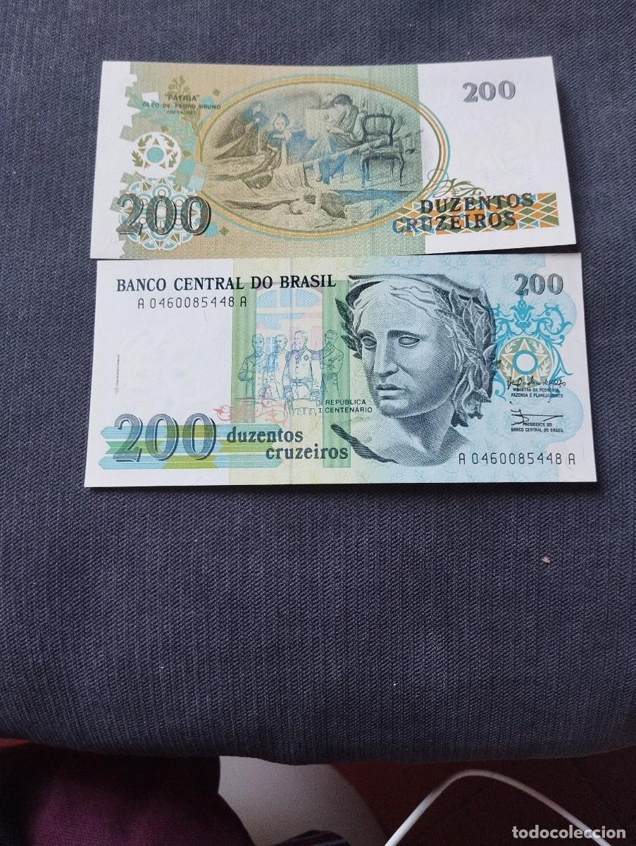 Billetes extranjeros: BILLETE DE 200 CRUZEIROS SC DE BRASIL - VER LAS FOTOS MIRAR TODOS MIS LOTES DE BILLETES