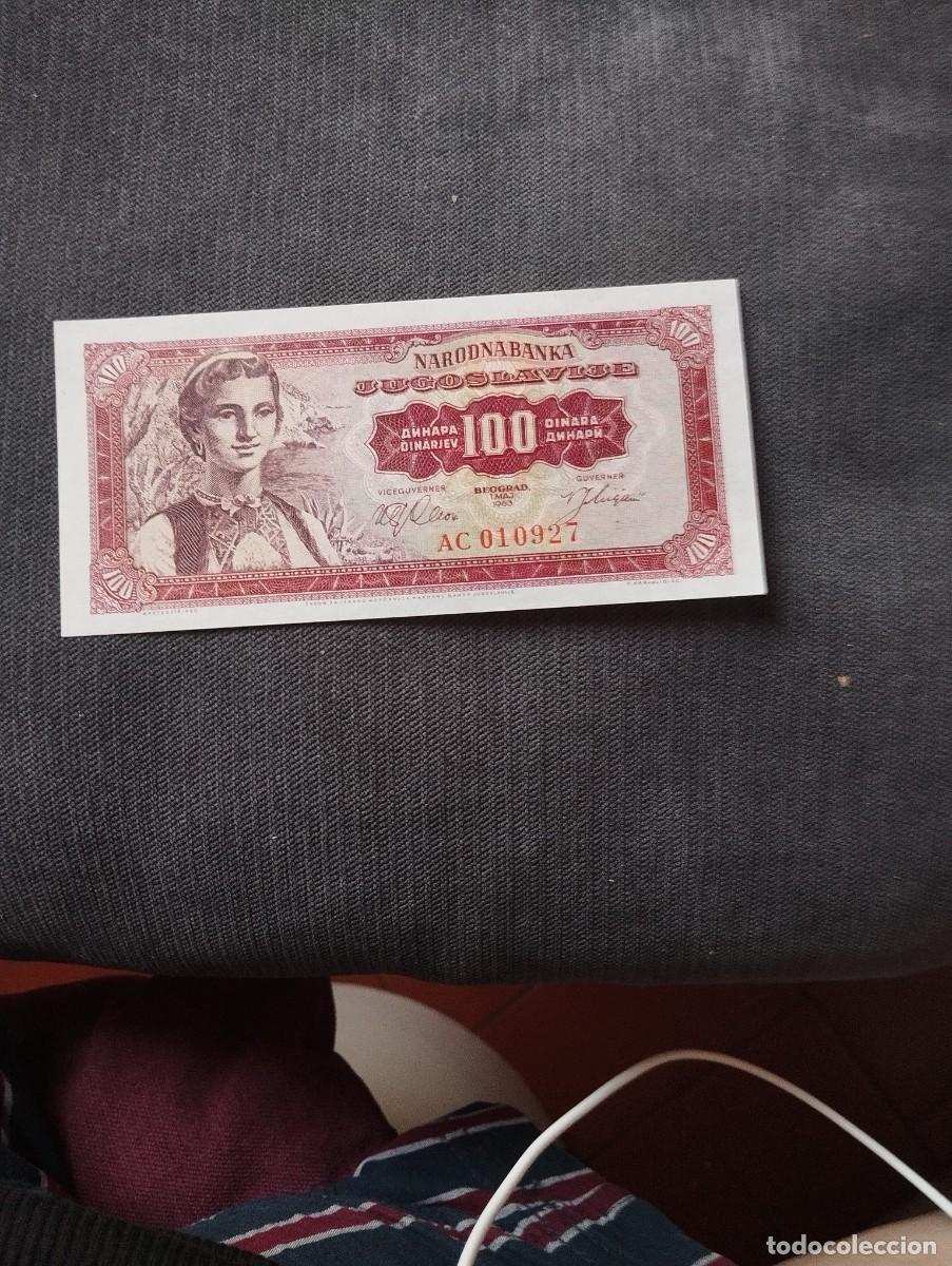 Billetes extranjeros: BILLETE DE 100 DINARA SC DE YUGOSLAVIA A&Ntilde;O 1963 - VER LAS FOTOS MIRAR TODOS MIS LOTES DE BILLETES
