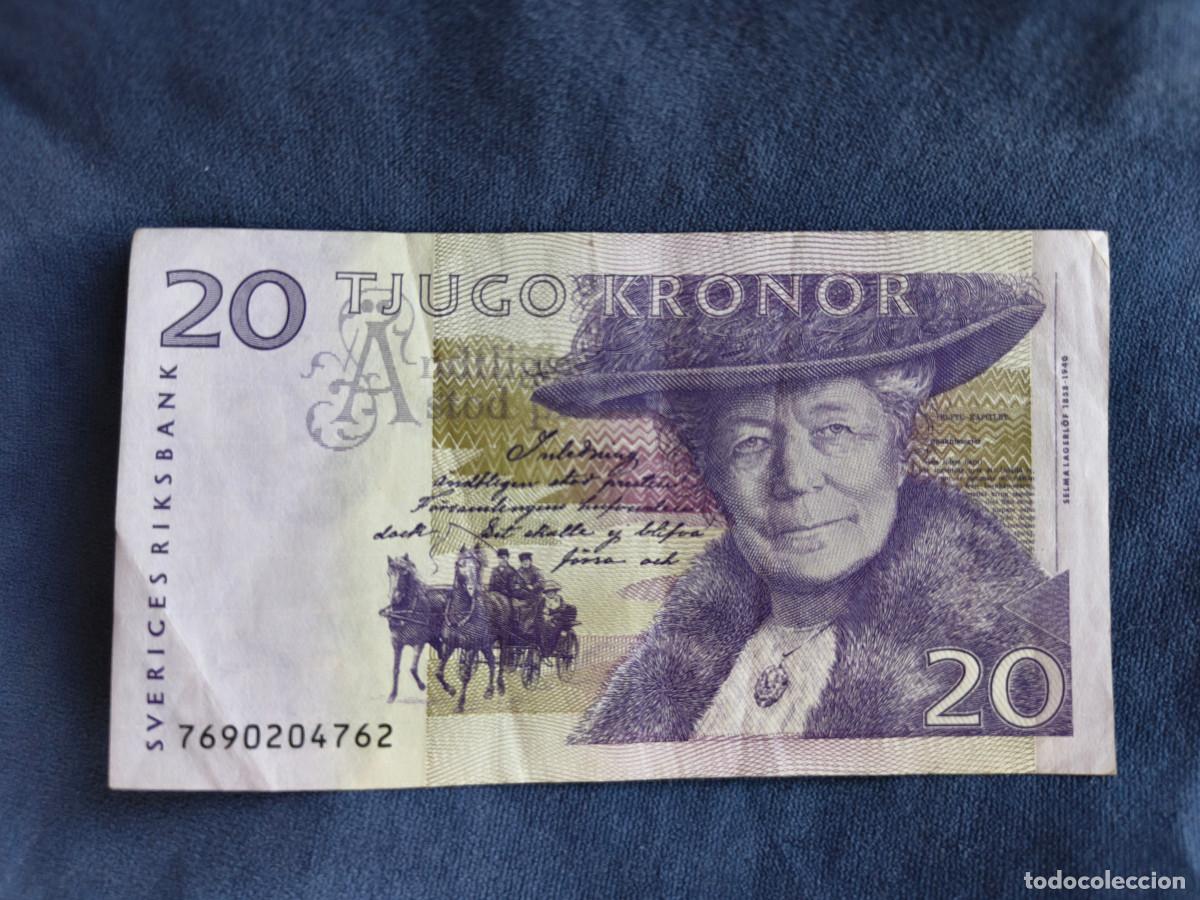 Billetes extranjeros: Suecia billete 20 Coronas calidad MBC