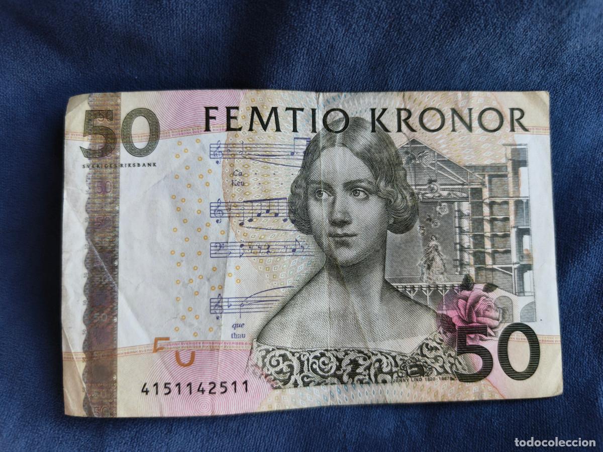 Billetes extranjeros: Suecia billete 50 Coronas calidad MBC-