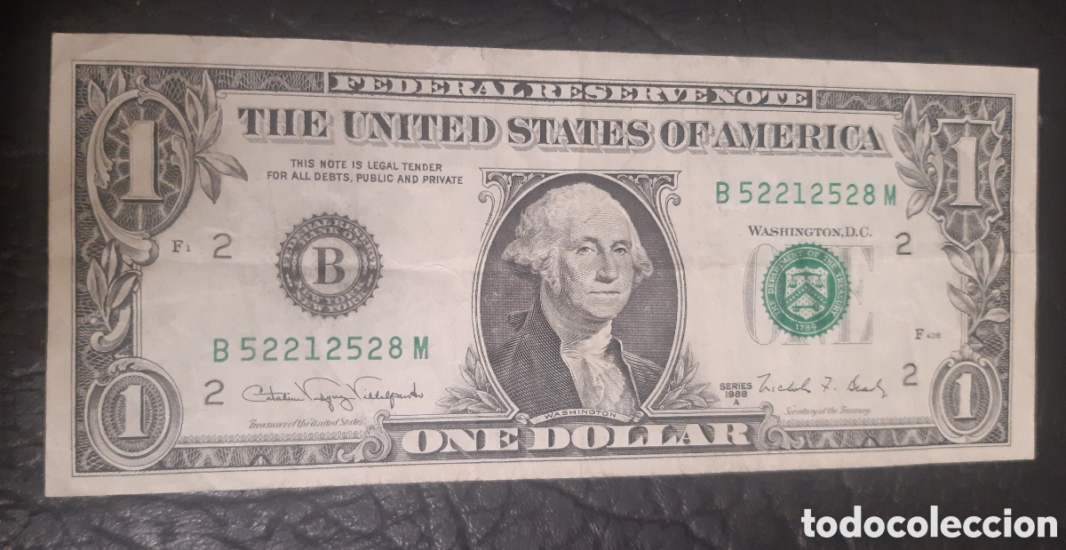 Billetes extranjeros: Billete USA 1988 B Usado