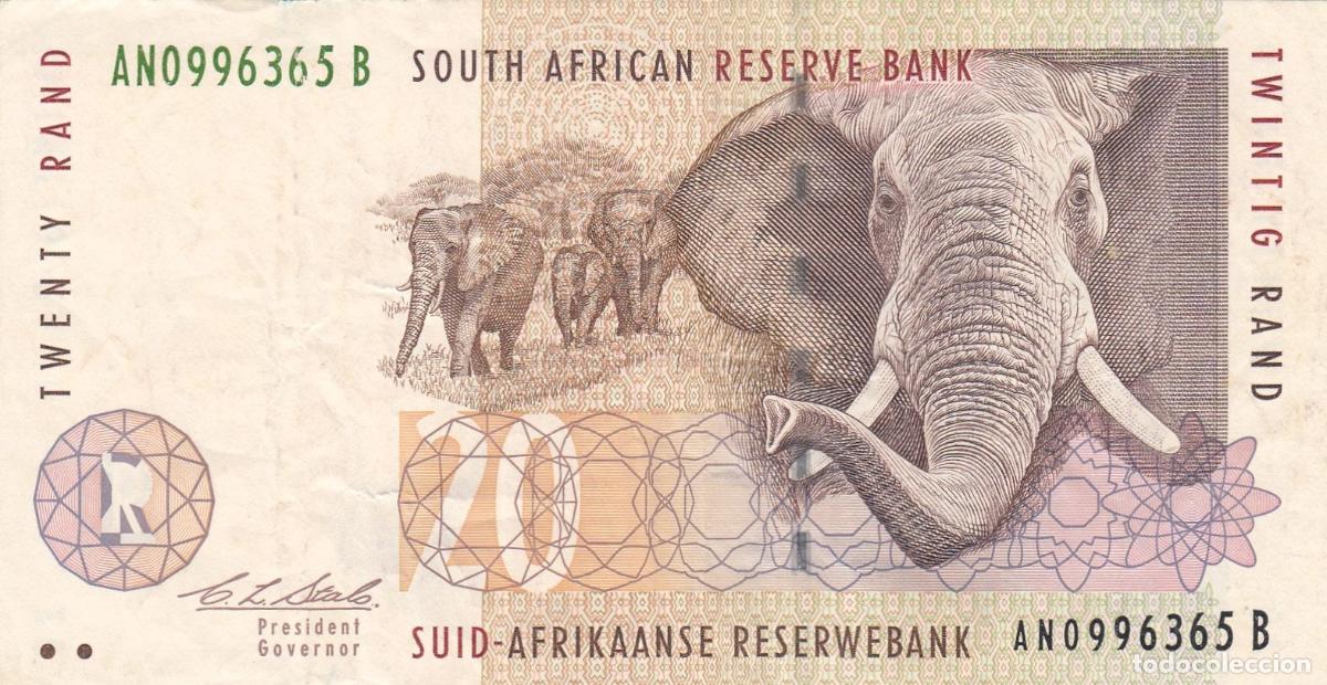 Billetes extranjeros: CRBX0128 BILLETE SUDAFRICA 20 RAND MBC