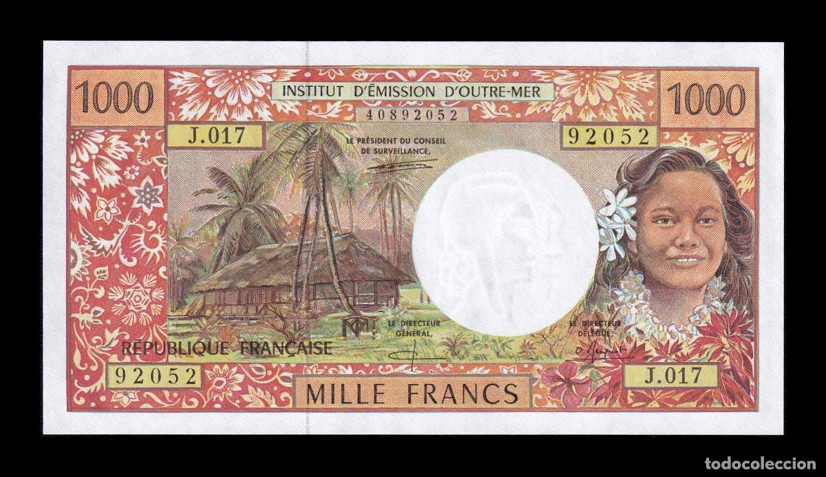 Billetes extranjeros: Territorios Franceses del Pac&iacute;fico 1000 Francos (1992-2013) Pick 2b Sc Unc