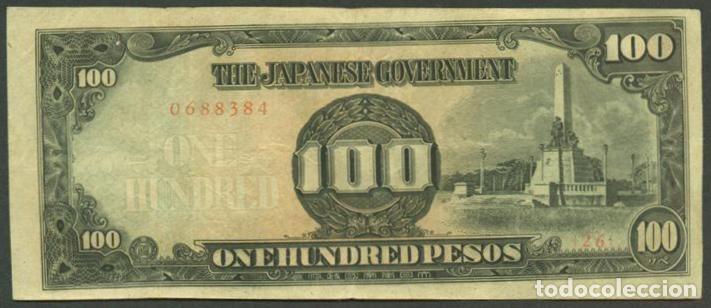 Billetes extranjeros: FILIPINAS. Ocupacion japonesa II G.M. 100 pesos (1942-44). Pick 112.