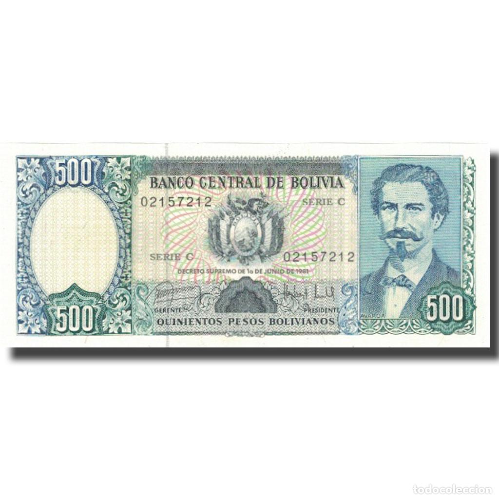 Billetes extranjeros: [#800690] Billete, 500 Pesos Bolivianos, 1981, Bolivia, 1981-06-01, KM:166a, SC+