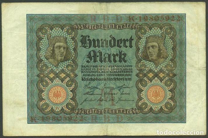 Billetes extranjeros: ALEMANIA. 100 mark 1920. Pick 69. - Foto 1