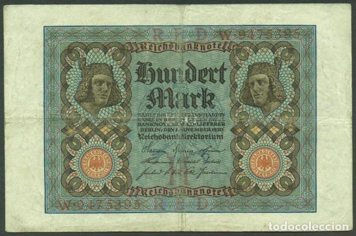 Billetes extranjeros: ALEMANIA. 100 mark 1920. Pick 69. - Foto 1