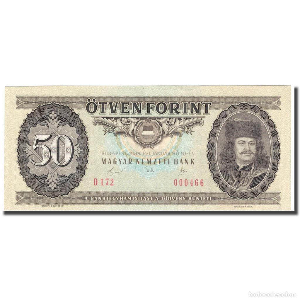 Billetes extranjeros: [#643578] Billete, 50 Forint, 1989, Hungr&iacute;a, 1989-01-10, KM:170h, SC