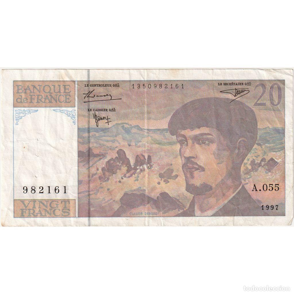 Billetes extranjeros: [#1290827] Francia, 20 Francs, Debussy, A.055982161, MBC