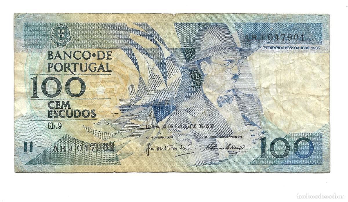 Billetes extranjeros: Billete 100 Escudos Portugal 1987 F