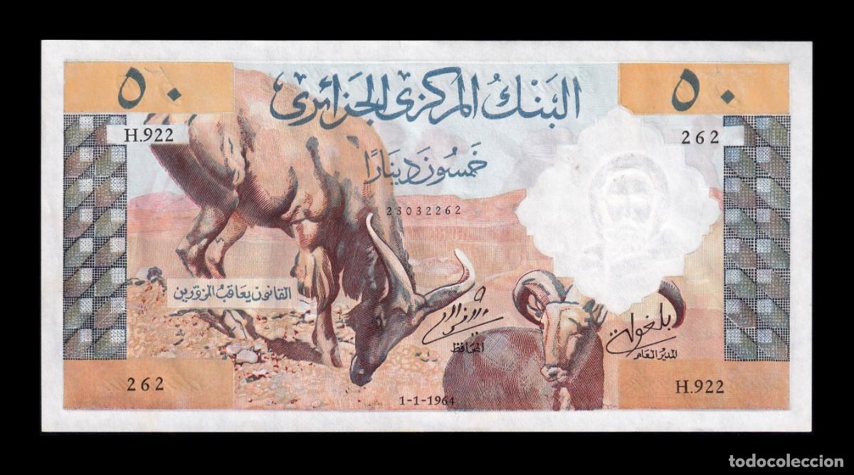Billetes extranjeros: Argelia 50 Dinars 1964 Pick 124 Sc Unc