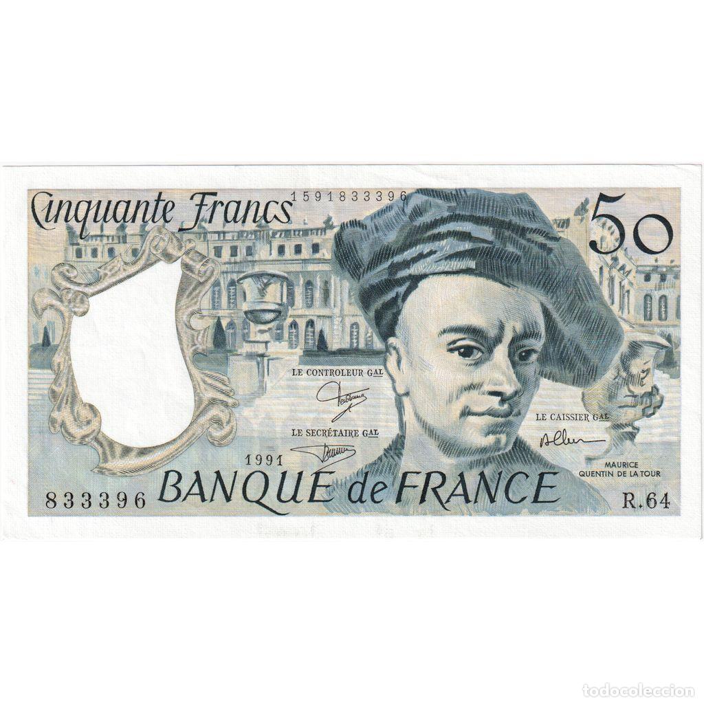 Billetes extranjeros: [#1515773] Francia, 50 Francs, Quentin de La Tour, 1991, R.64, EBC