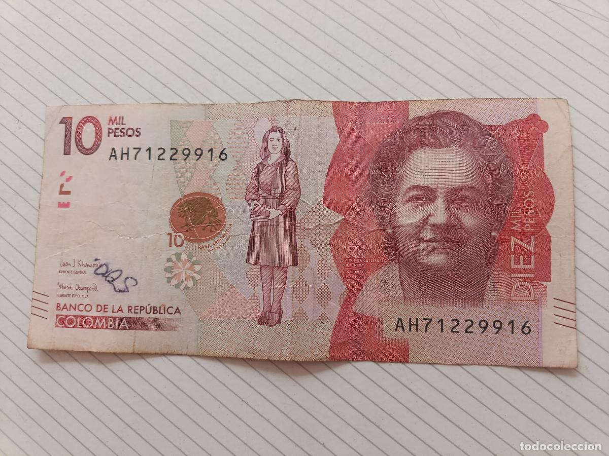 Billetes extranjeros: Colombia. 10000 pesos de 2019