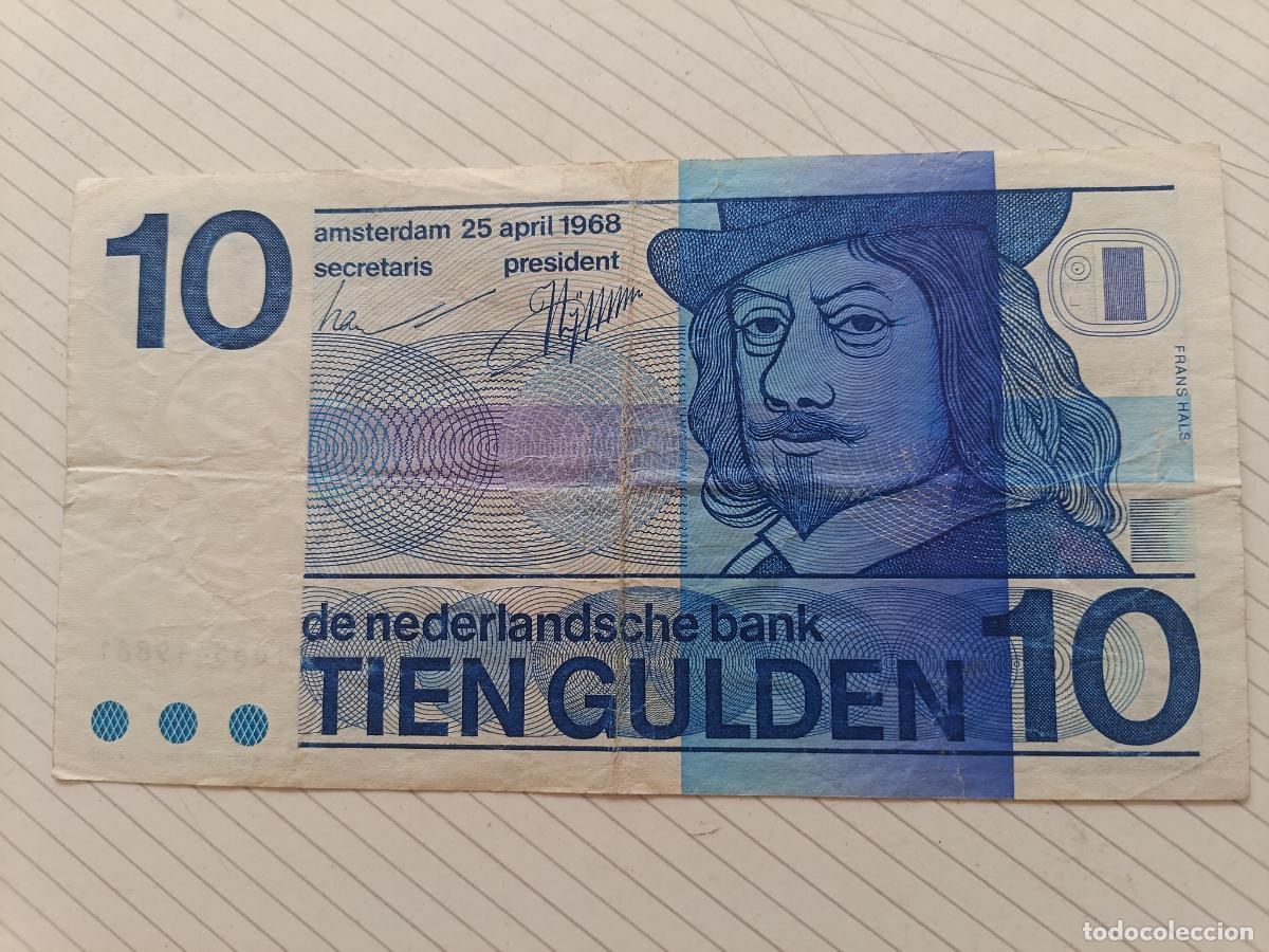 Billetes extranjeros: HOLANDA PAISES BAJOS 10 GULDEN 1968