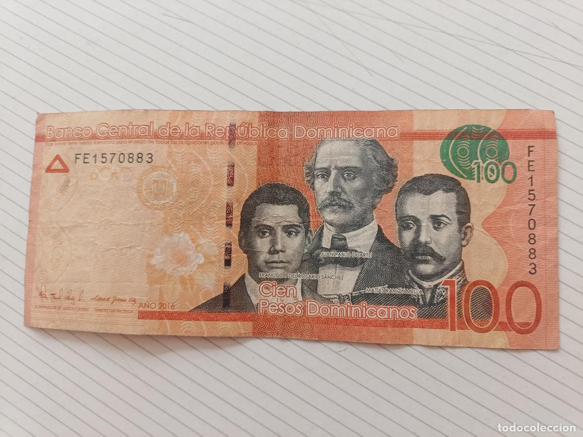 Billetes extranjeros: REPUBLICA DOMINCANA - 100 PESOS ORO 2016