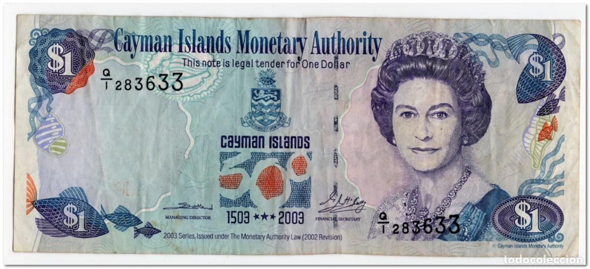 Billetes extranjeros: CAYMAN ISLANDS,1 DOLLAR,2003,P.30,F-VF