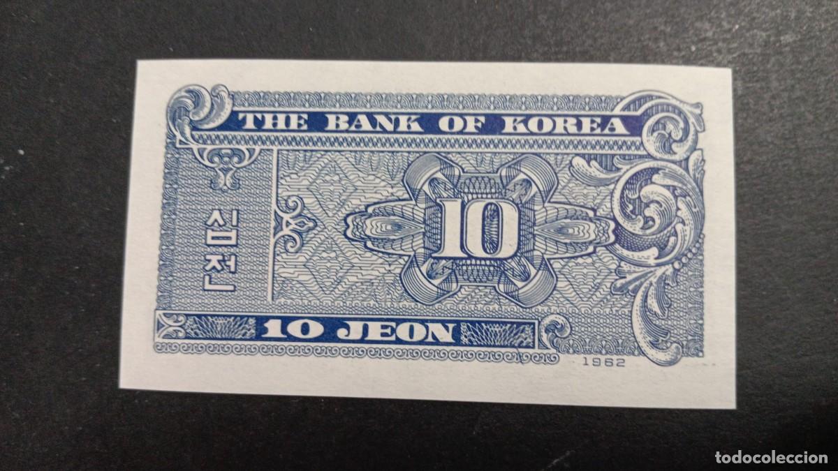 Billetes extranjeros: COREA DEL SUR 10 JEON S/C P=28 - Foto 2
