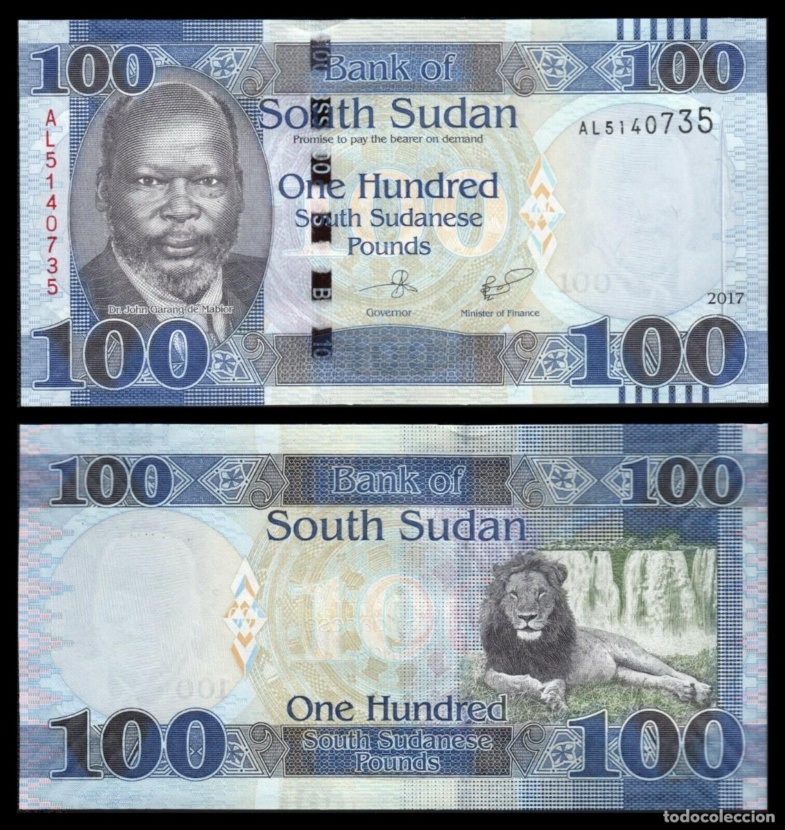 Internationale Banknoten: BILLETE SUDAN DEL SUR - 100 LIBRAS - 2017 - PICK#15c - PLANCHA