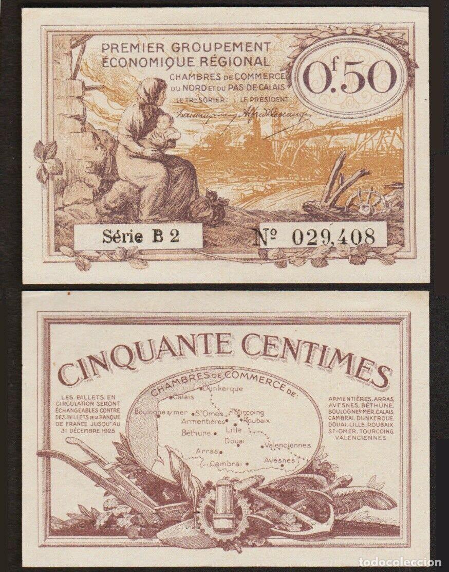 Internationale Banknoten: BILLETE FRANCIA - 50 CENTS. - BILLETE DE EMERGENCIA - 1925 - PLANCHA