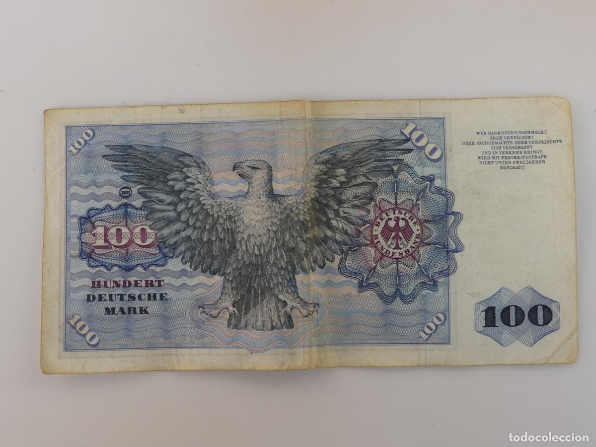Billetes extranjeros: BILLETE DE 100 DEUTCHE MARK A&Ntilde;O 1970 -- REF: 4 - Foto 2