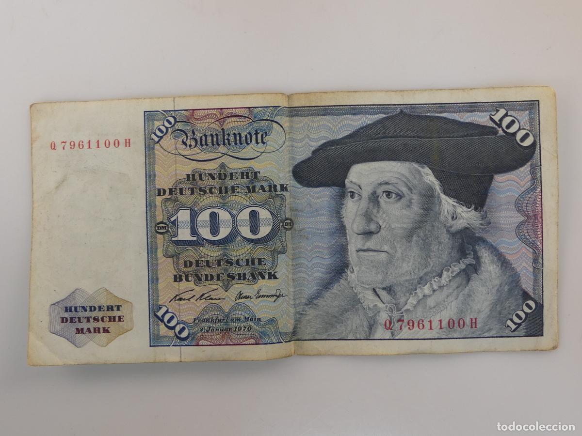 Billetes extranjeros: BILLETE DE 100 DEUTCHE MARK A&Ntilde;O 1970 -- REF: 4