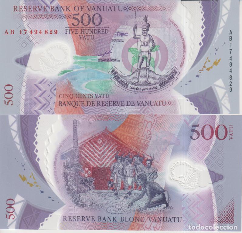 Billetes extranjeros: Vanuato 500 vatu Pick 18 SC/UNC