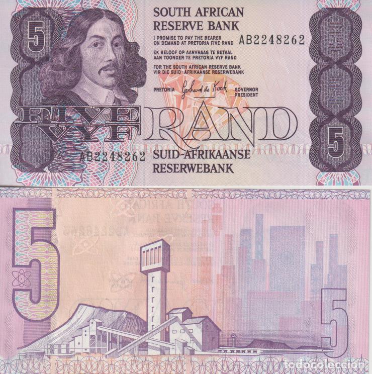 Billetes extranjeros: Sur Africa 5 rand Pick 119 c SC/UNC