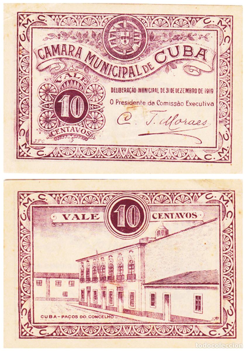 Internationale Banknoten: BILLETE PORTUGAL - 10 CENTAVOS - 1&ordf; REPUBLICA - 1919 - EMERGENCIA - MUY ESCASO