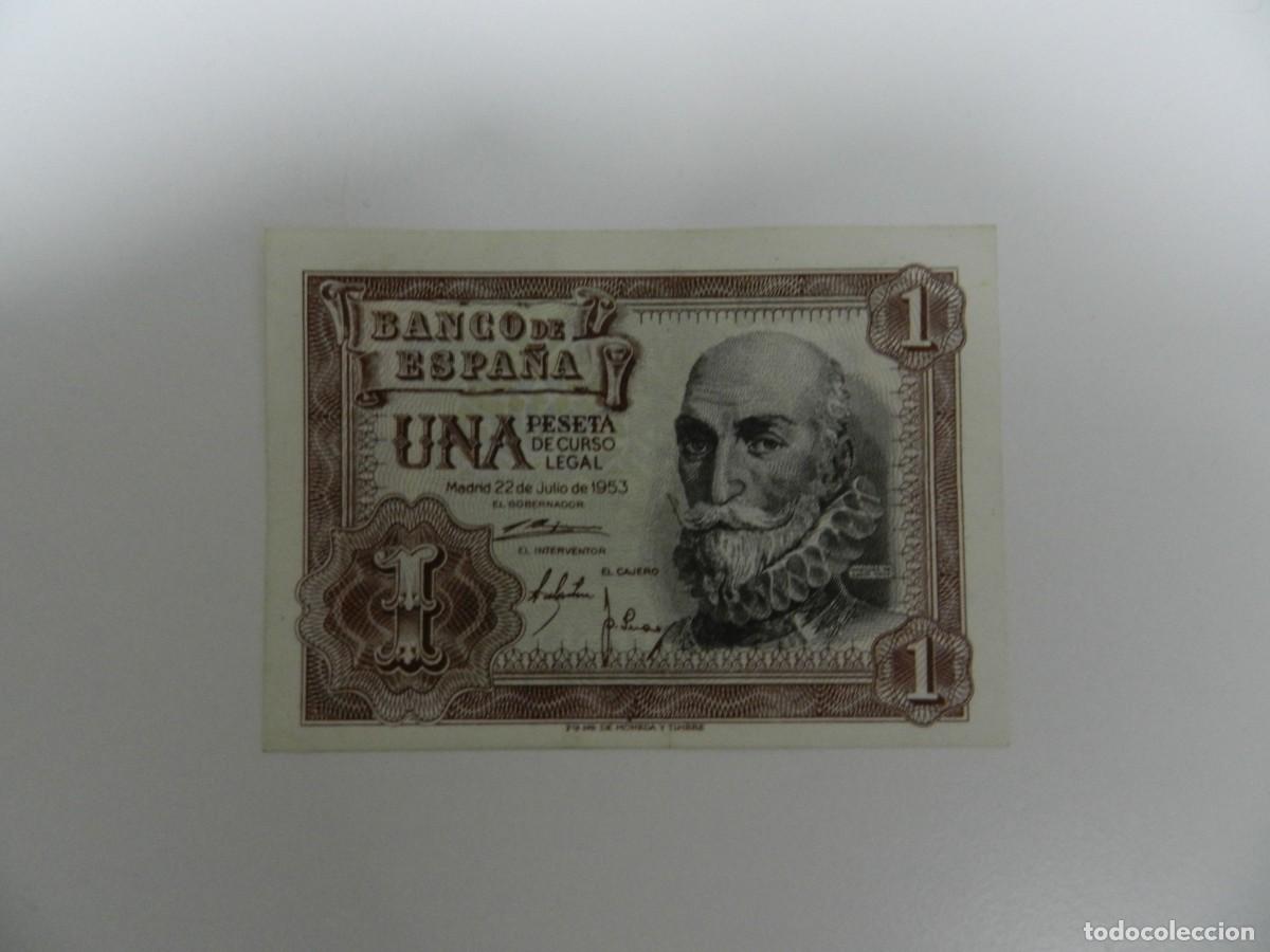 Billetes extranjeros: 1 Billete 1 peseta 1953