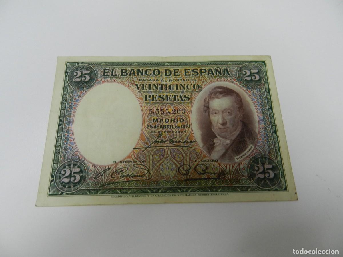 Billetes extranjeros: 1 Billete 25 pesetas 1931