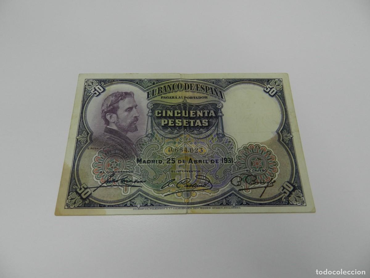 Billetes extranjeros: 1 Billete 50 pesetas 1931