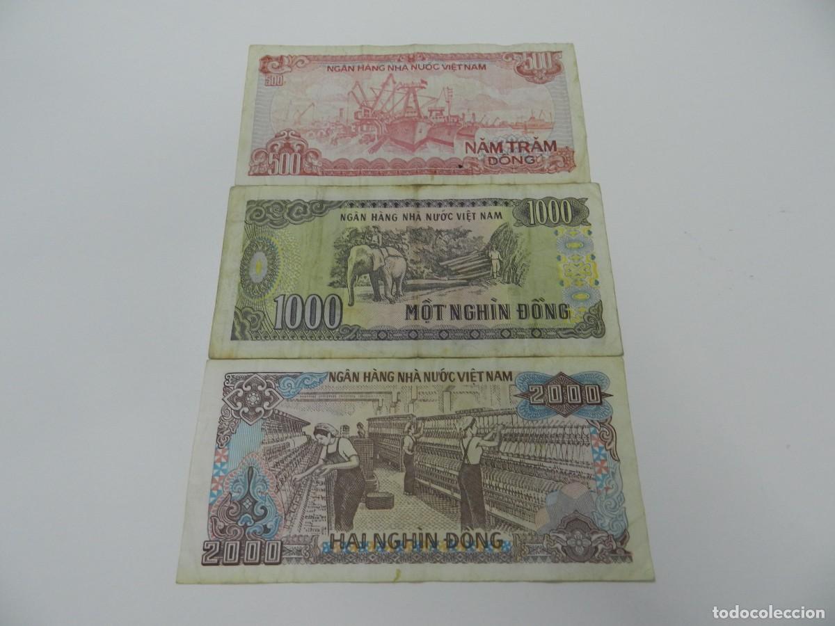 Billetes extranjeros: 3 billetes de VIET NAM - Foto 2
