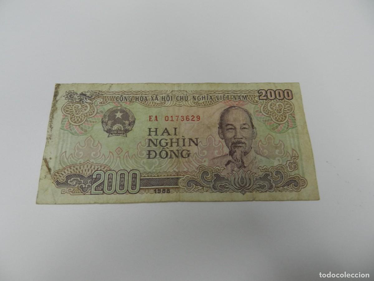 Billetes extranjeros: 1 billete 2000 dong VIET NAM