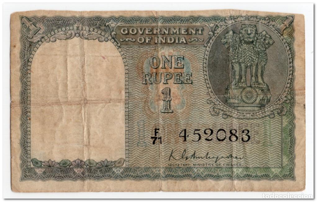 Billetes extranjeros: INDIA,1 RUPEE,1949,P.71,FINE